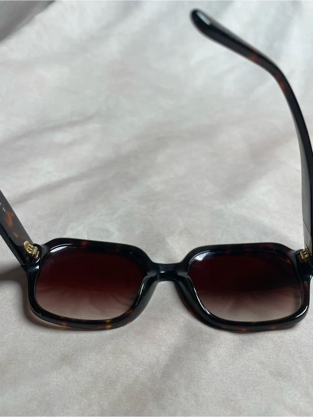 Tory Burch TY7180U 52 Dark Tortoise Brown Gradient Oversized Square Sunglasses